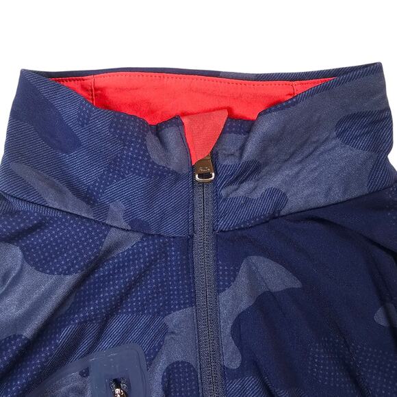 RLX Ralph Lauren Shirt Mens Medium Blue Camo US Ryder Cup Team Pullover 2016 - Picture 16 of 16